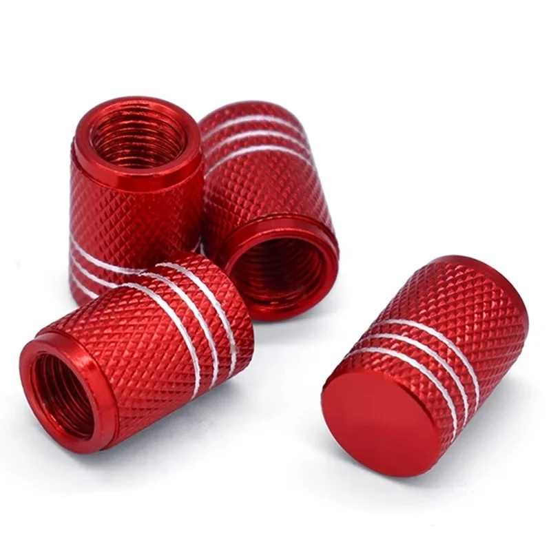 4pcs Universal Car Tire Valve Stem Caps Dustproof Wheel Rim Protective Caps Auto Tyre Air Nozzle Cover Anti-dust Decoration Cap