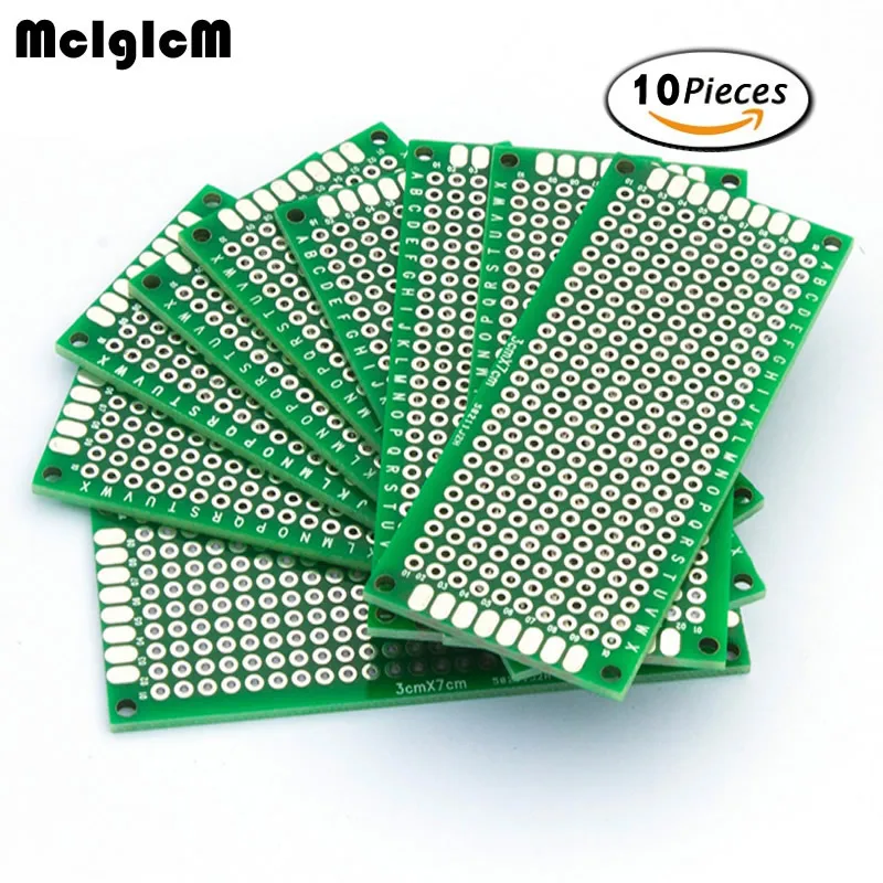 5pcs Double Side Prototype PCB diy Universal Printed Circuit Board 3x7cm