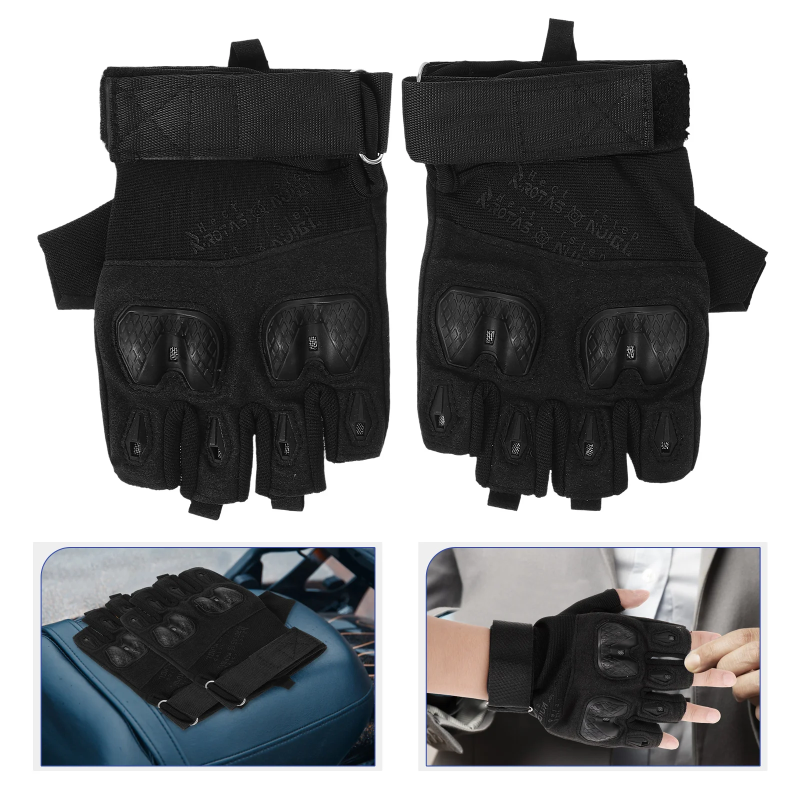 

1Pair Anti-Slip Cycling Gloves High-Performance Half Finger Gloves for Biking Camping Hiking Running Comfortable Grip Protection