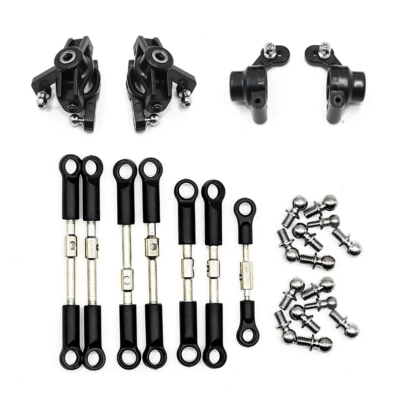 

Wltoys 144001 144002 144010 124007 124016 124017 124019 Tie Rod Linkage Servo Link Rod Steering Cup Set RC Car Spare Parts