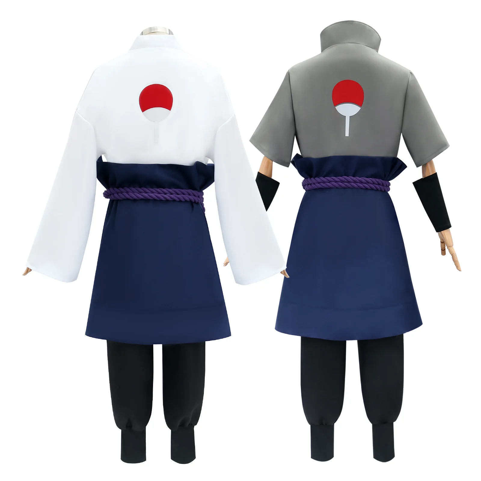 Anime Uchiha Sasuke Costume Cosplay Anime Suit Halloween Comic Clothes Outfit per uomini adulti Ragazzi anziani Comic Clothes Outfit