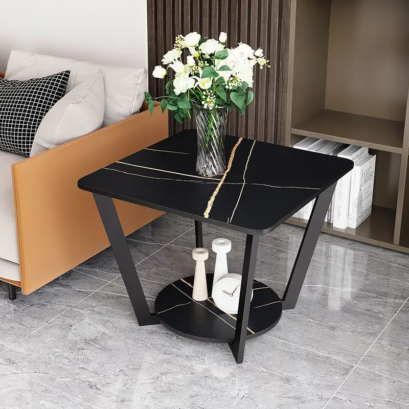 

#Modern Shaped Sintered Stone Portable Decorative Coffee Table For Living Room Bedroom Small Sofa Cabinet