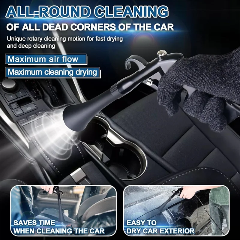 

Portable Tornado Tube Car Cleaning Gun Flexible Hose Pipe Cleaning Tool For Vehicles High-Pressure Water Spray Gun For Auto Deta
