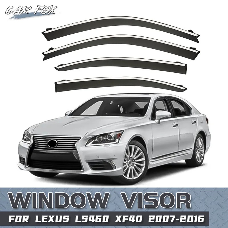 4Pcs Car Window Visors For Lexus LS LS430 LS460 LS400  Window Awnings Shelters Sun Rain Deflectors Auto Accessories 1989-2016