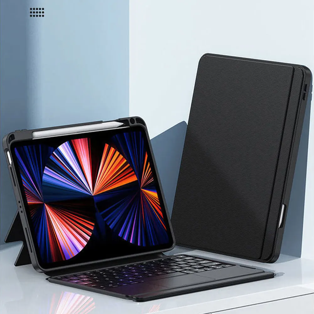 Odpinana klawiatura bezprzewodowa do Apple iPad Mini 6 Bezprzewodowe połączenie Podświetlana obudowa w stylu laptopa z ochroną przed upadkiem