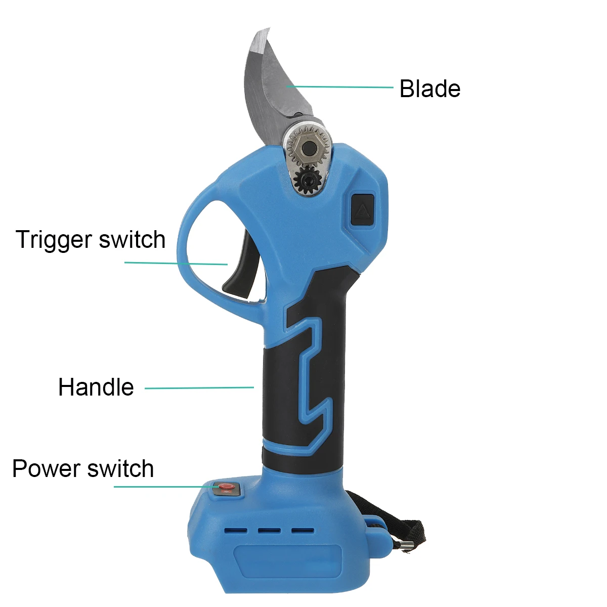 21V High power electric garden scissors 4/6inch chainsaw Brushless pruner electric 30mm electric pruner shear