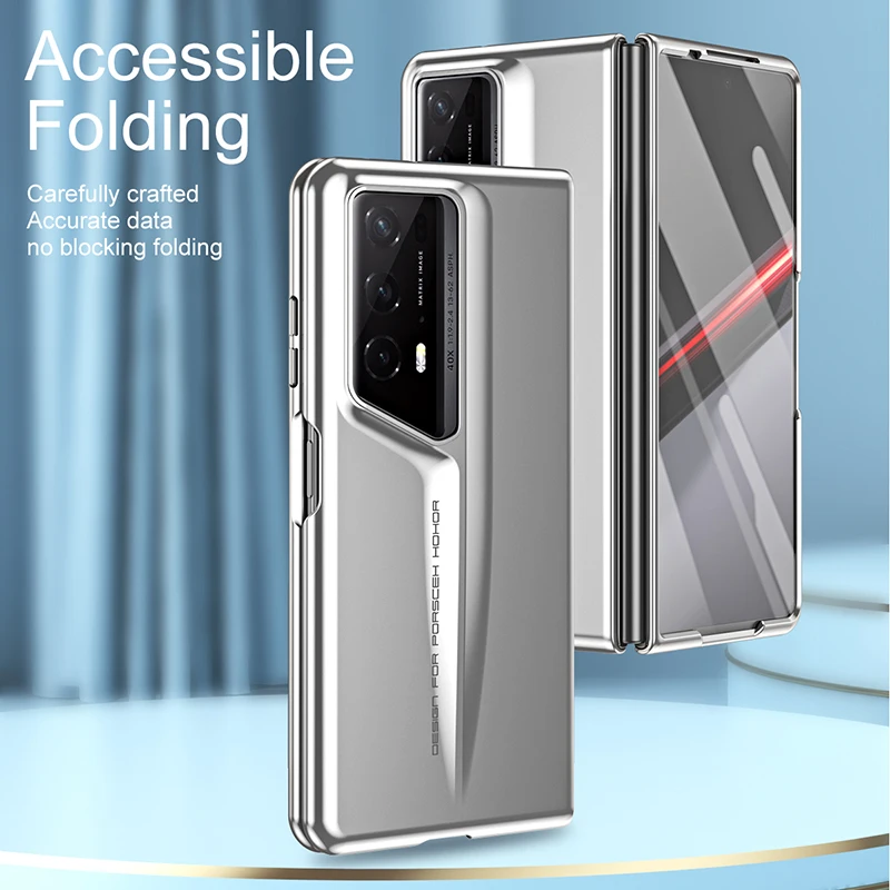 Magic V2 RSR Casing Case for Honor Magic V2 RSR Luxurious Boutique Shell Membrane Pen Tray 2 in 1 Hard Mobile Phone Case Cover