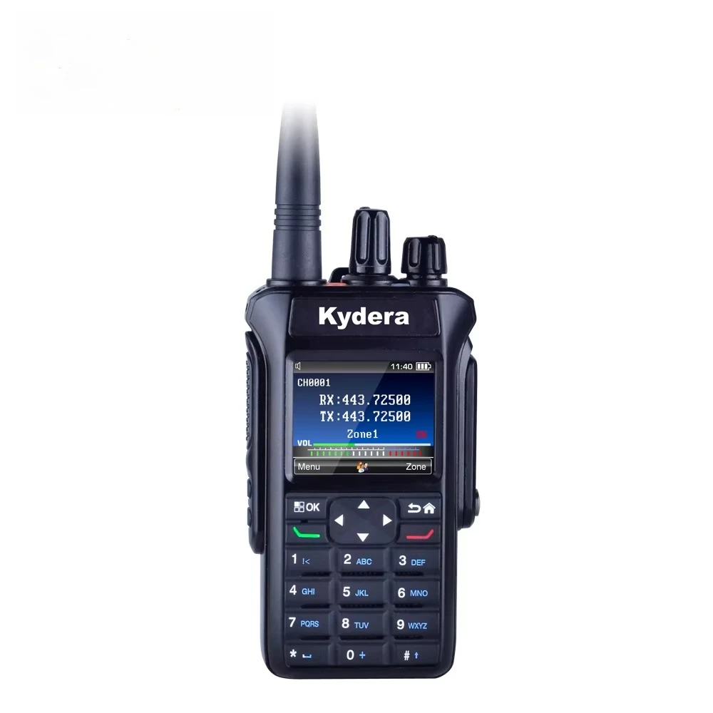 Kydera Most Popular DMR Radio Digital Two Way Radio by Fully Metal Housing with Ai-noise Cancelling GPS BT Function Supports OEM