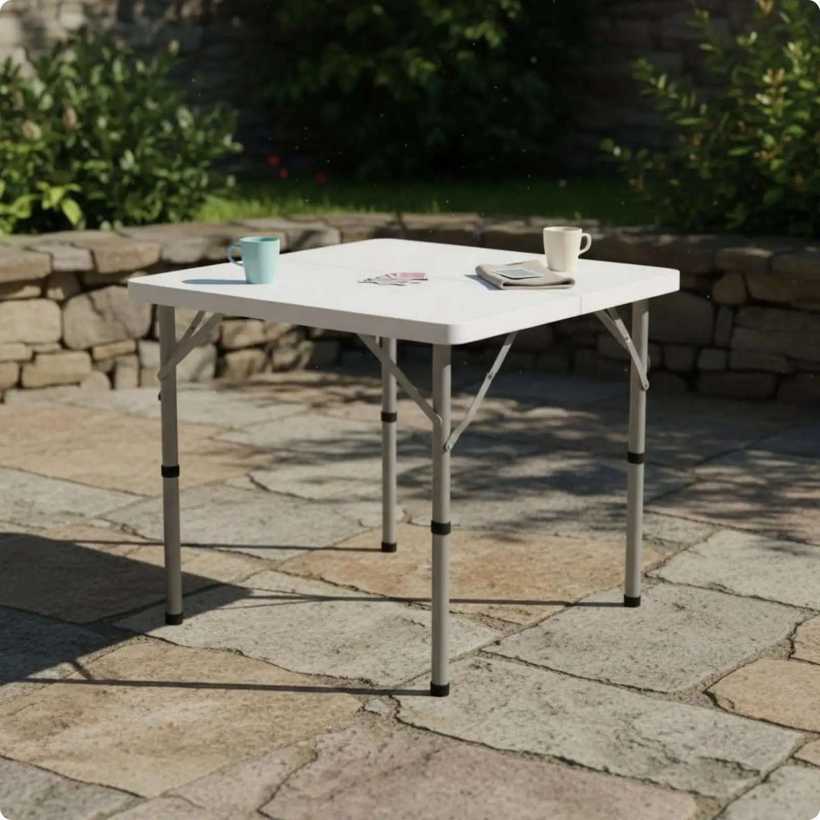 Multi Purpose Foldable Mini Table for Living Room Auxiliary and Outdoor Use