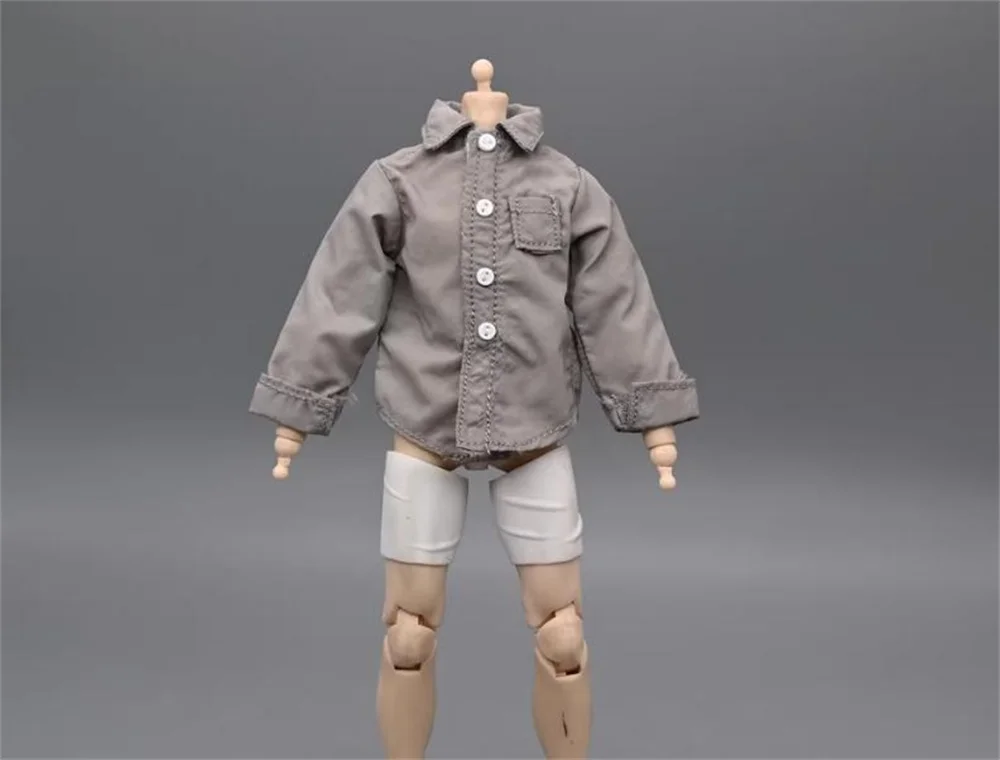 

Big Sales 1/12th Fashion Modern Shirt Long Sleeves Toys Model Accessories For 6" GWTOYS Ant Romankey Doll Figure Collect DIY