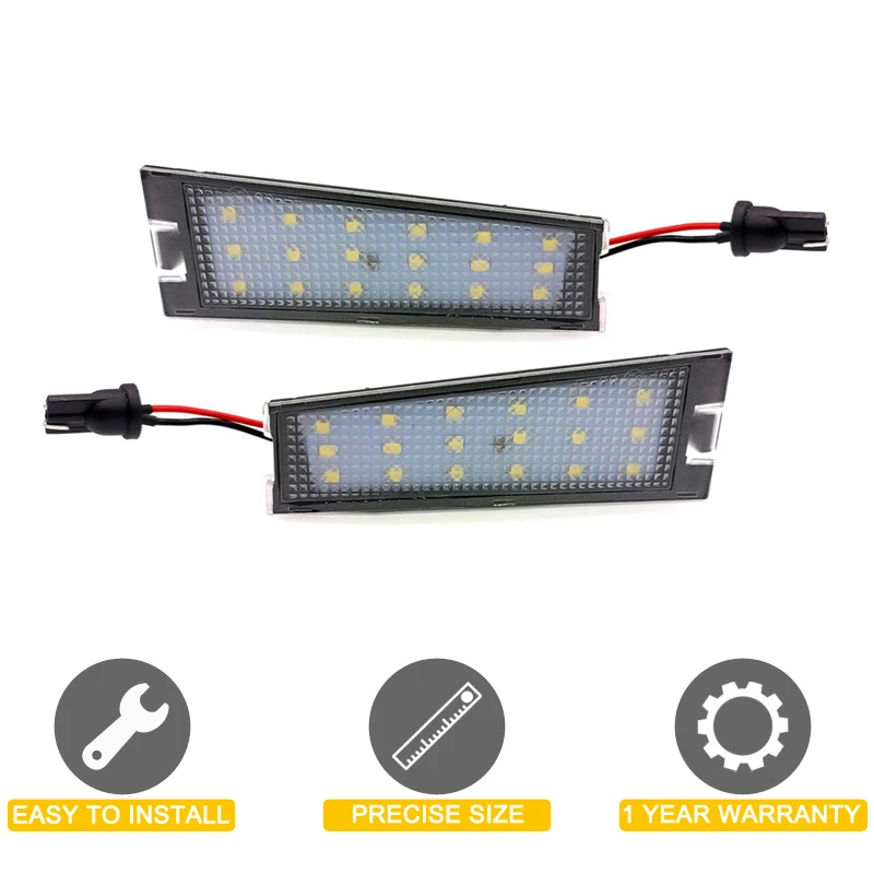 12V LED Number Plate Lamp For Cadillac CTS 2008 2009 2010  White License Plate Light Assembly