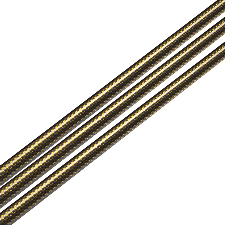 

CFT2628A-GG Трубка из углеродного волокна 28*26*1000 глянцевая золотисто-желтая