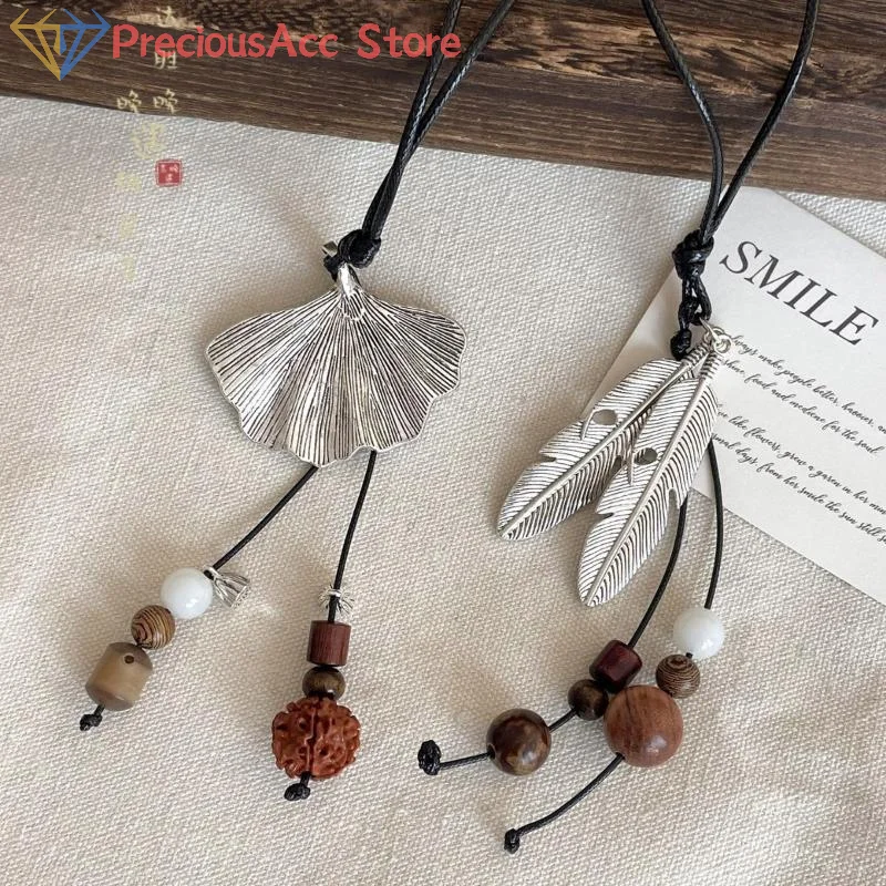 العرقية نمط السيراميك عقد بحلية متدلية على شكل فراشة القلائد لفتاة خمر البوهيمي نمط قلادة مجوهرات هدية