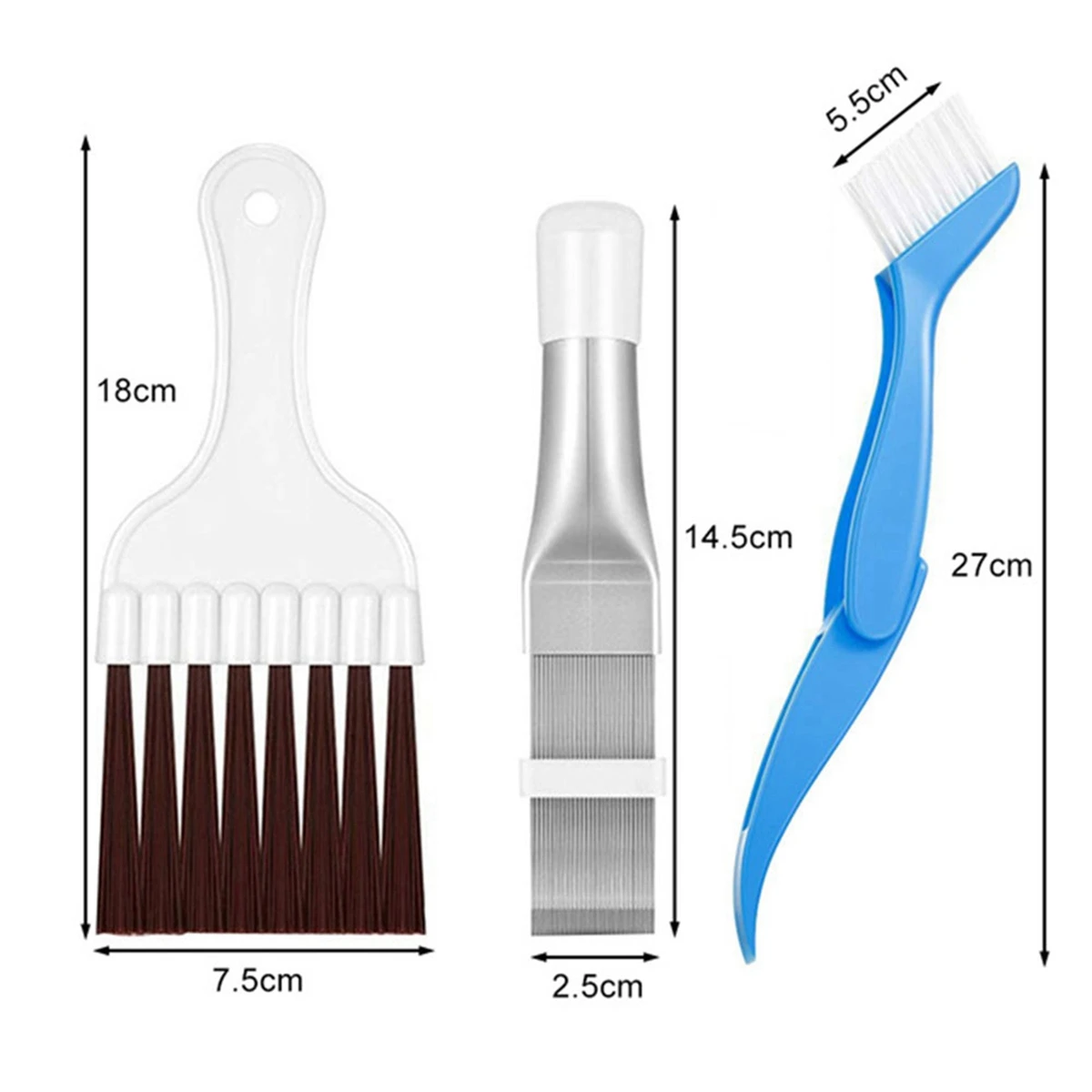 Condenser Comb Stainless Steel Fin Comb Brush for Air Conditioner Blade Cooling Straightening Cleaning Tool Repair Tools