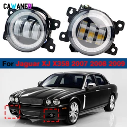 2 X 30W Car Left + Right LED Fog Light H11 Angel Eye DRL Daytime Running Lamp High Bright For Jaguar XJ X358 2007 2008 2009