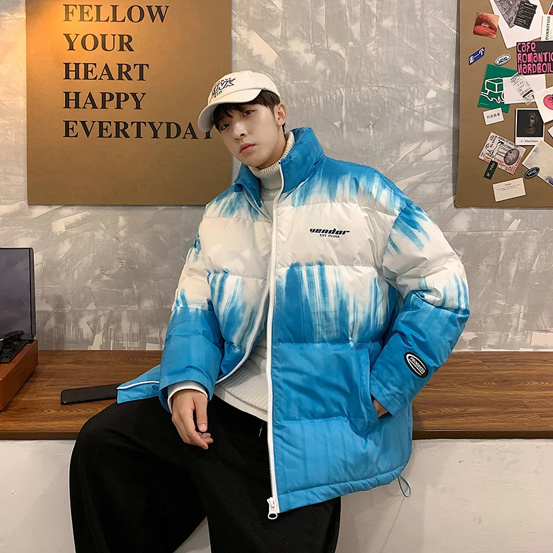 

Утепленная хлопковая куртка для мужчин: теплая, модная, оверсайз, для подростков, повседневная зимняя верхняя одежда