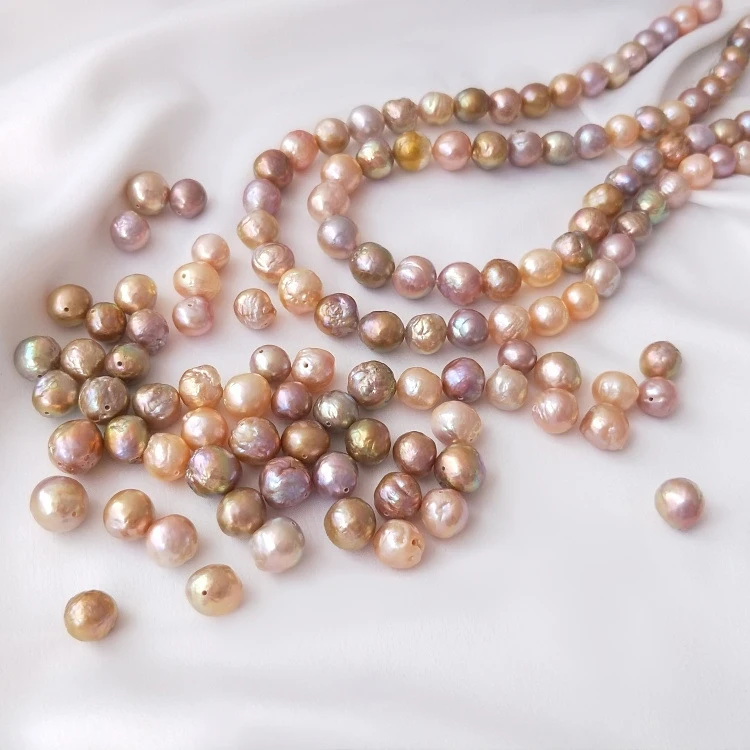 

Baroque Pearls Candy Color Edison 9-10mm Natural Pearl Bead Jewelry Making DIY Sweet Necklace Bracelet Accessories Gifts