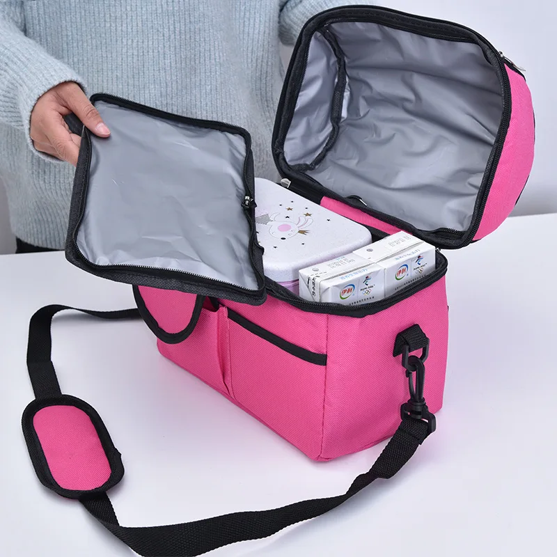 Borsa per il pranzo borsa termica isolata riutilizzabile donna uomo multifunzionale 10L Cooler e Warm Keeping Lunch Box impermeabile a tenuta stagna