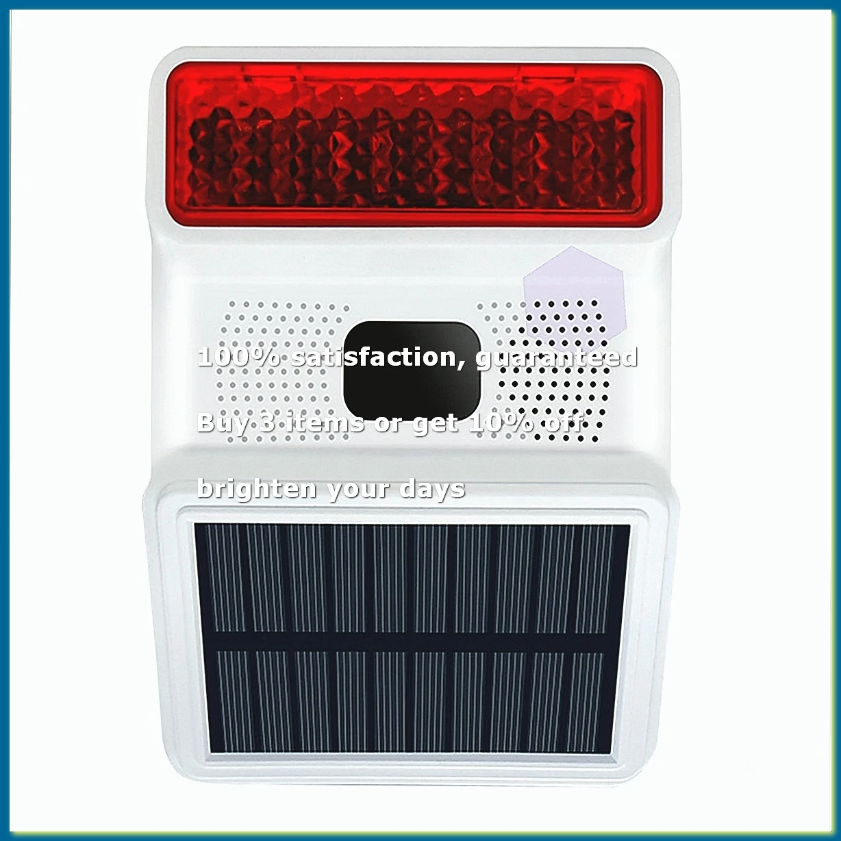 ●Wireless Solar Strobe Alarm Light Sound Flash Outdoor Alarm Siren for 433MHz Wifi GSM Alarm System for Home,Farm-A57M