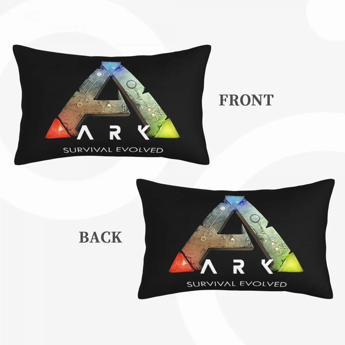 Ark Survival Evolved Black Rectangle Pillowcase Cushion Cover Decorative Bedroom Bed Home Comfort Throw Pillow