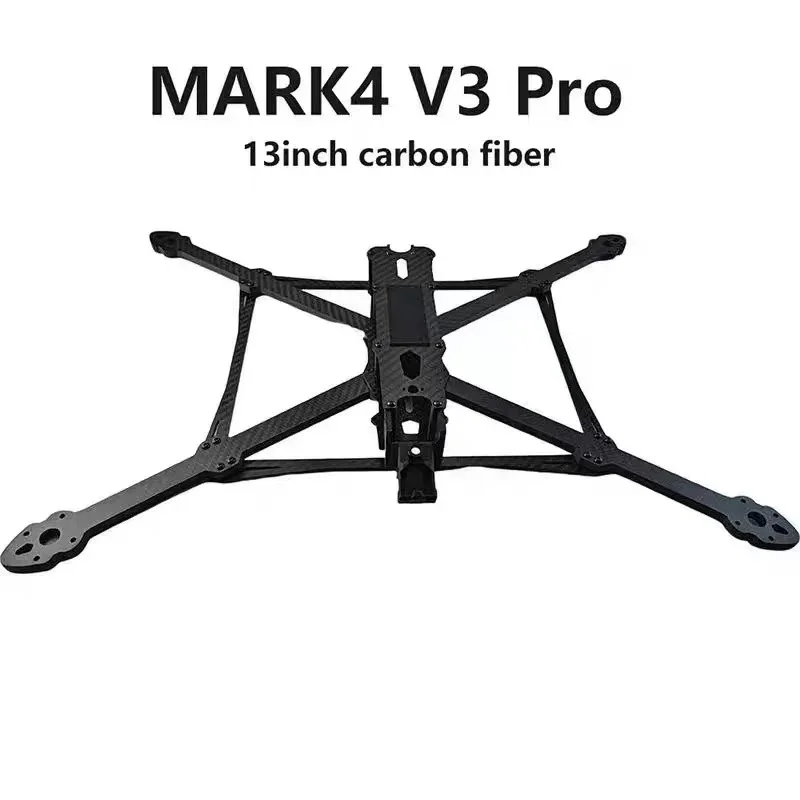 MARK4 V3 Pro 13 pouces 570mm / 15 pouces 680mm Kit de cadre de support de drone en fibre de carbone avec bras de 8mm pour FPV Freestyle Quadcopter Traverser