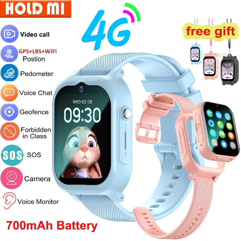 Smart Watch Kids 4G GPS WIFI Video Call SOS Children Smartwatch Camera Monitor Tracker Location Phone Watch Boys Girls Gifts