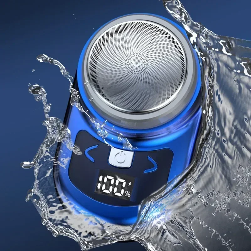 Tragbare Elektro rasierer Tasche Elektro rasierer für Männer Mini Bart Rasierer LCD Power Display Typ C wiederauf ladbare Reise nach Hause Rasierer