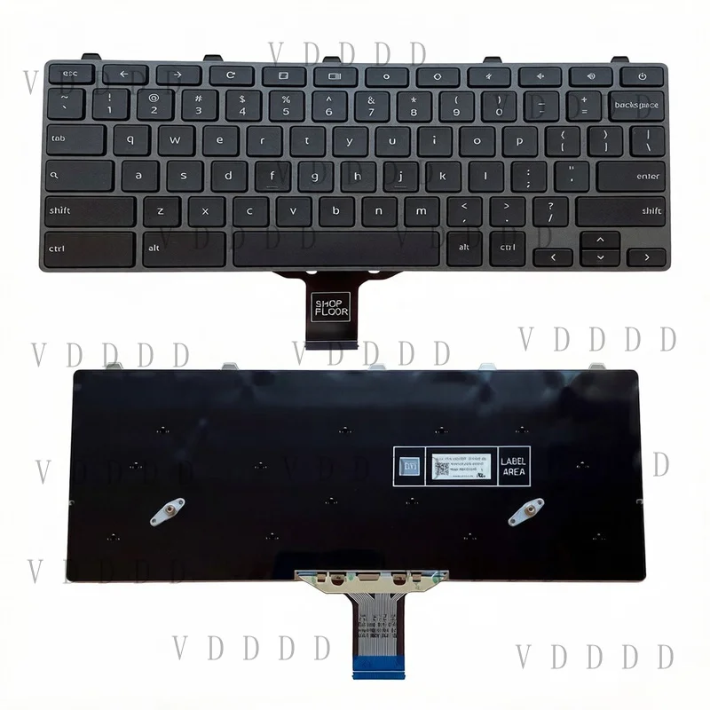 L... For Dell Chromebook 11 3100 5190 3110 2-in-1 Laptop US Keyboard 0H06WJ 0RFXCF