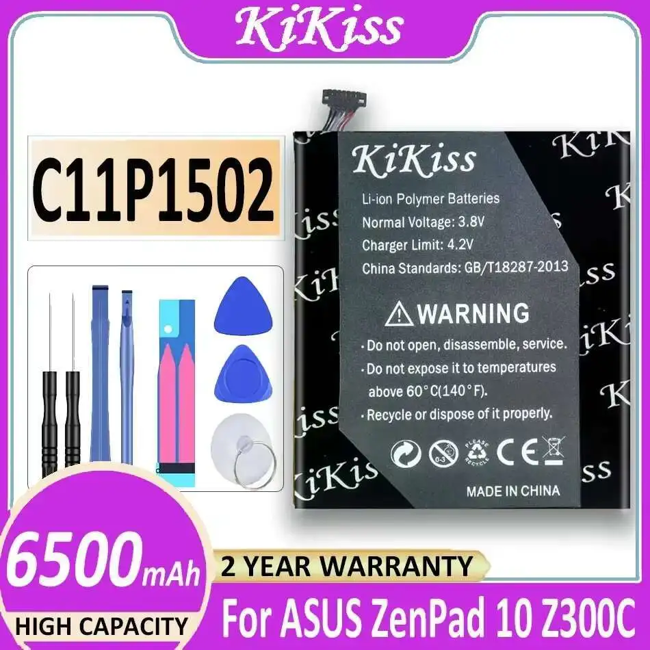 

Tablet Battery For Asus Zenpad 10 Z300C Z300CL Z300CG C11P1502 6500Mah High-Efficiency