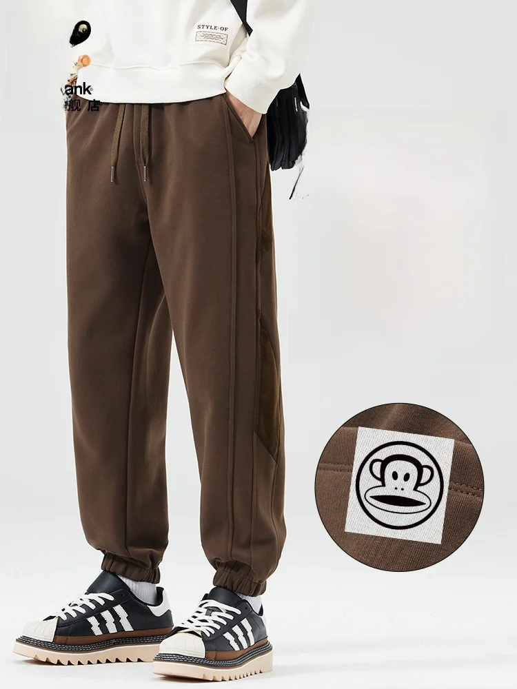 

PaulFrank Heavyweight Hooded Pants Men's Spring Casual Loose Fit Trousers Cotton Polyester Blend Wear Resistant Youth Trend