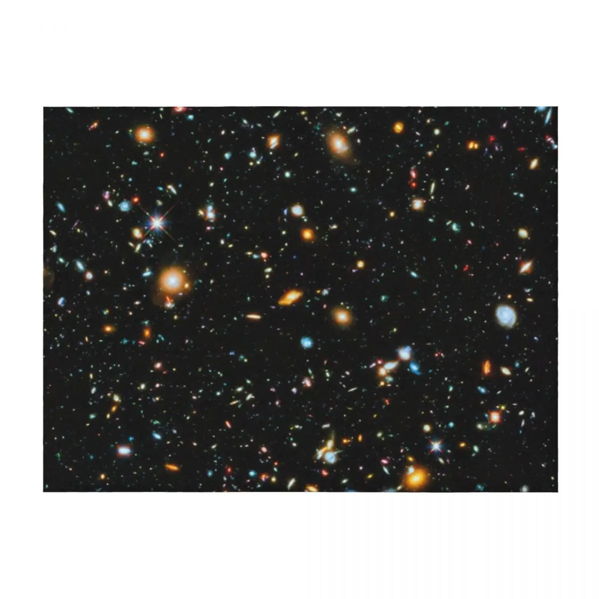 

Hubble Extreme Deep Field Throw Blanket For Sofa Thin Flannel Bed linens Cute Plaid Blankets