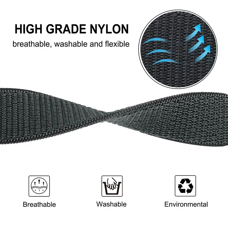 Nylonowa pętla do zegarka Huawei Watch Fit 3, ochraniacz na pasek do zegarka Huawei Watch Fit 3, nylonowe bransoletki + metalowa osłona ochronna