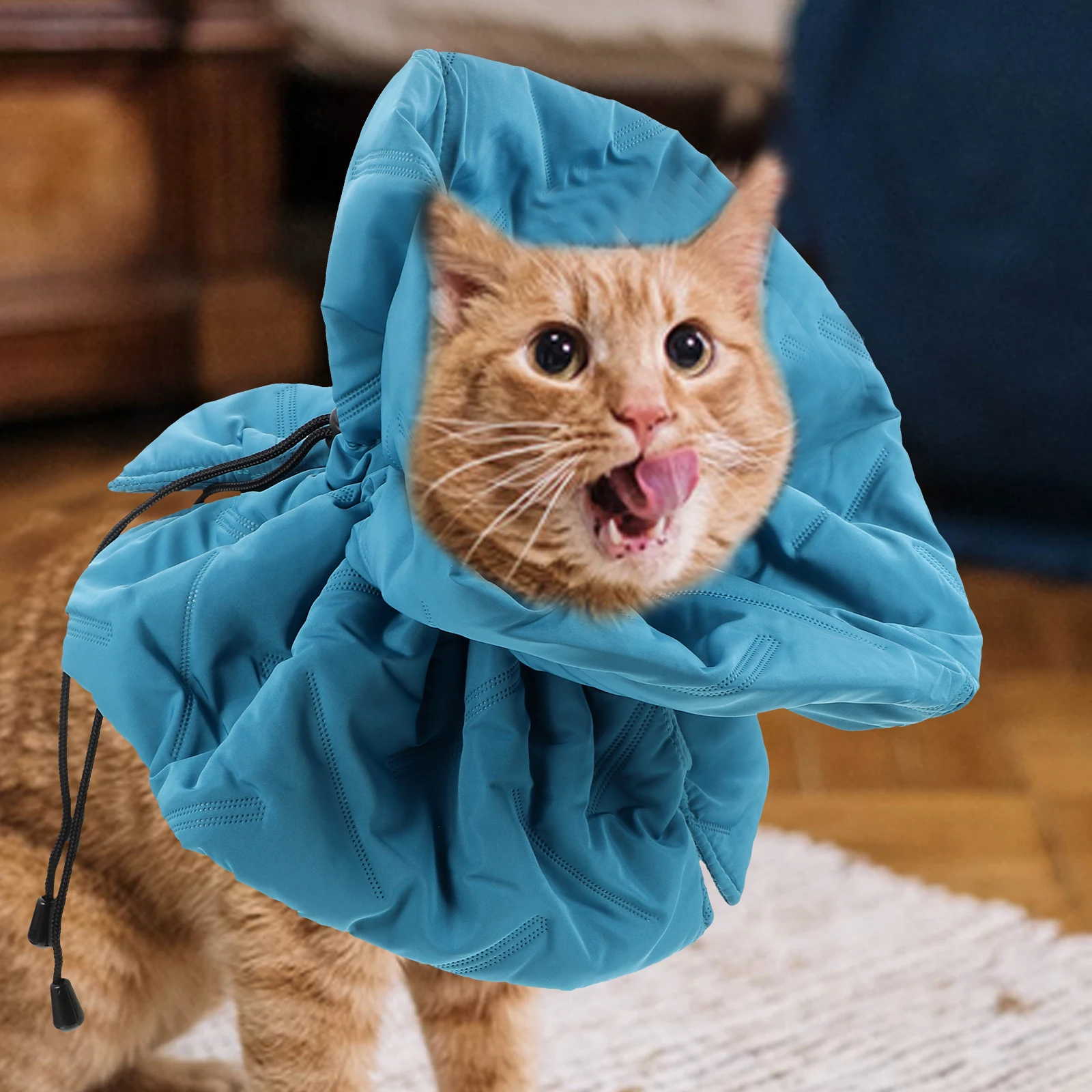 

Polyester Cat Elizabeth Circle Cone Collar Kitten Recovery Adjustable Protection Comfortable Pet Supplies Cat