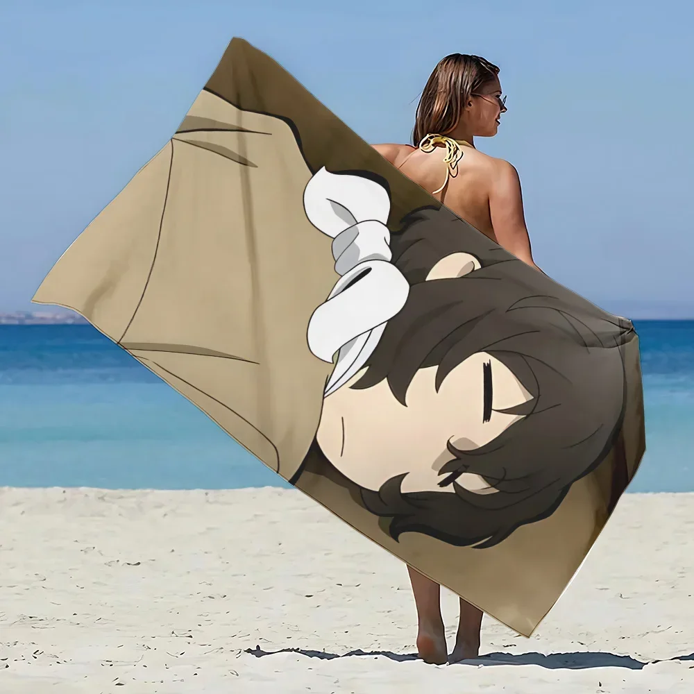 Bungo Stray Dog Osamu Dazai Beach Towel Microfiber Sand Free Quick Dry Soft Sandproof Pool Towels Gift for Women Travel