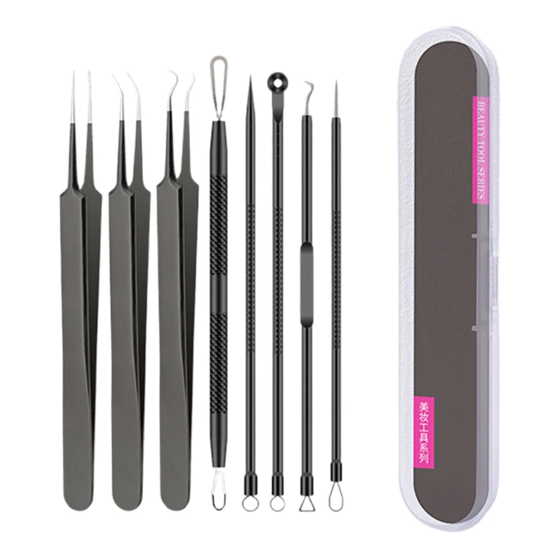 5/7/8PCS/Set Acne Blackhead Removal Needles Stainless Steel Black Spot Blemish Pimple Removal Needle Face Deep Cleansing Tool