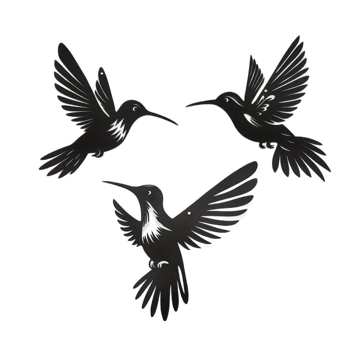 

CX Metal Hummingbird Wall Art, Bird Wall Sculpture for Kitchen Terrace Bedroom Living Room Bathroom