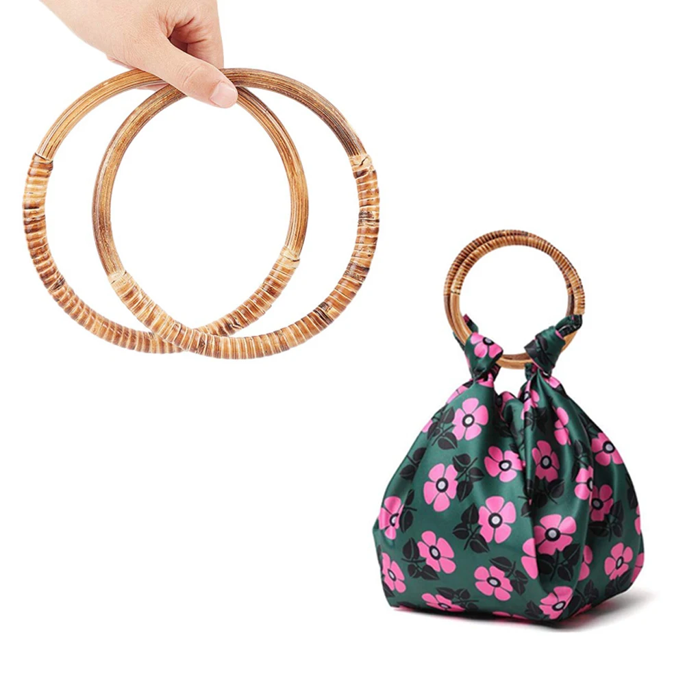 Round Bamboo Handles Suitable for Handbags And Handwoven Bags Creative Wallet Making, Wallet Production Wallet Making DIY Wallet