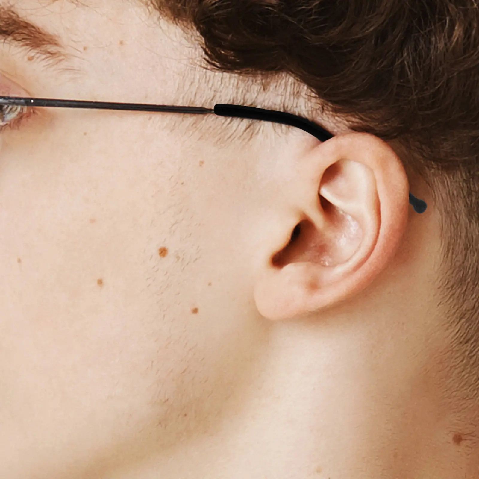 

4Pairs Silicone Eyeglass Temple Sleeves Non Slip Glasses Ear Grips Sturdy Wear Protection Universal Fit for All Eyeglass Types