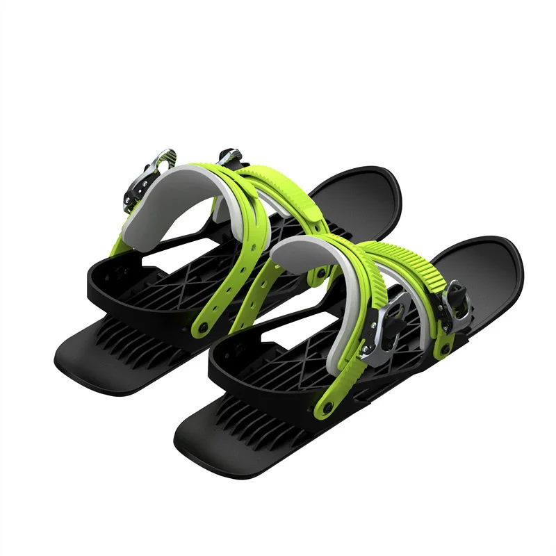 Mini Short Ski Skates Winter Skis Shoes Short Snowskates Snowblades Skiboards Adjustable Short Mini Ski Skates Outdoor Snowshoes