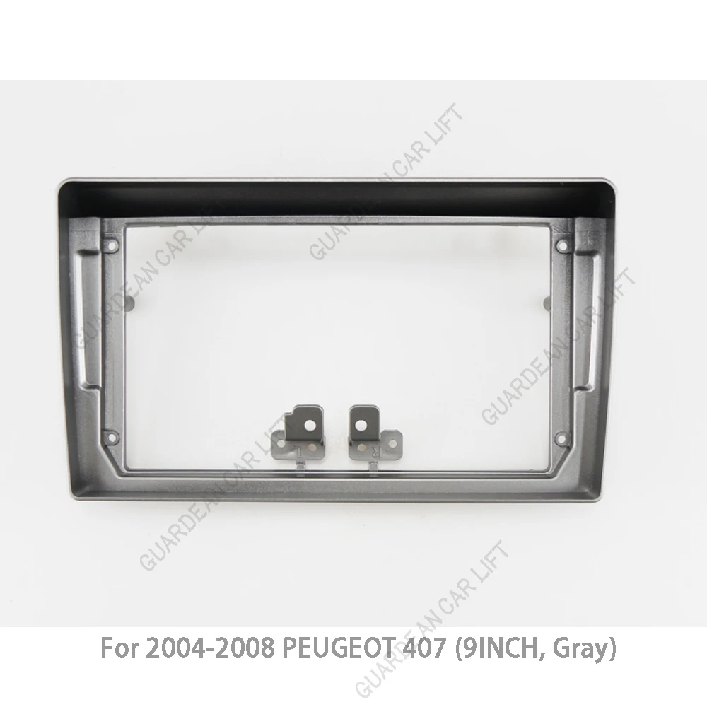 Radio de coche 2 Din de 9 pulgadas, DVD, GPS, Mp5, marco de Panel de Fascia de plástico para PEUGEOT 2004, Kit de montaje de tablero, 2008-407