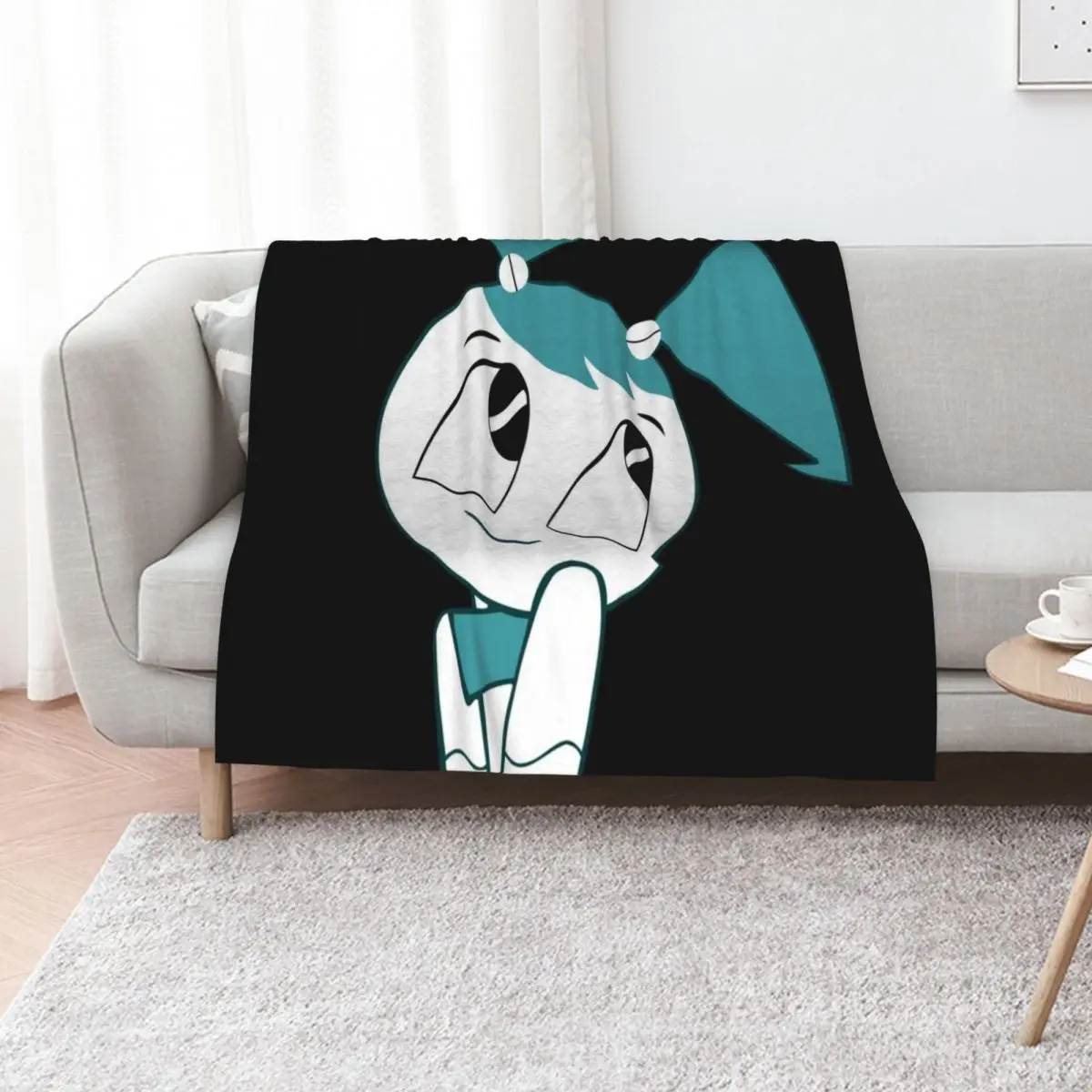 Jenny the Teenage Robot (XJ9) HD Throw Blanket Camping for winter Bed blankets and throws Plaid Luxury Throw Blankets