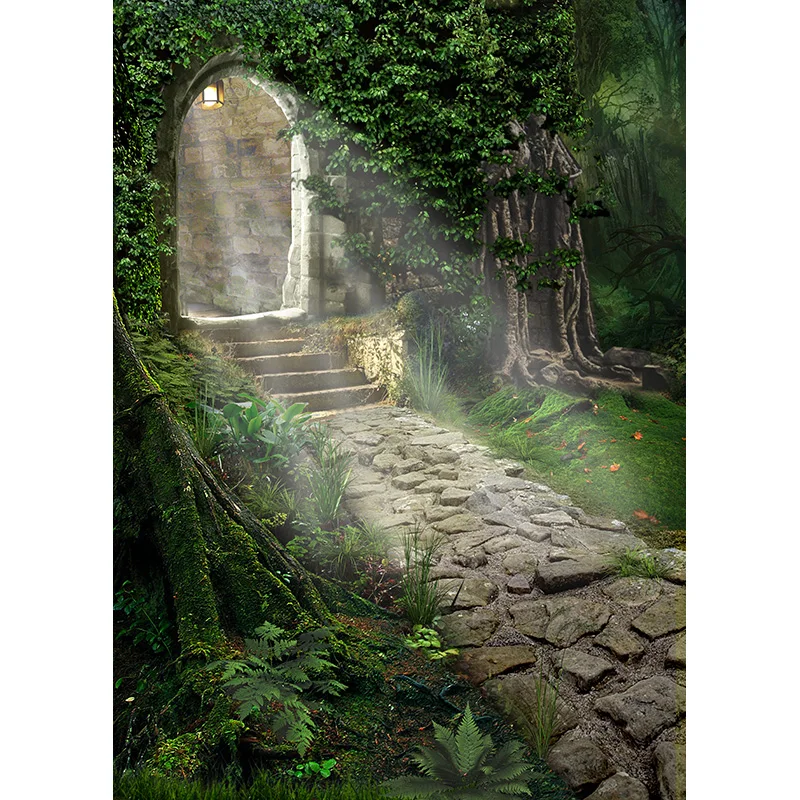 Forest Wonderland properti Studio foto, alat peraga Studio foto latar belakang fotografi impian peri ajaib MHK-01