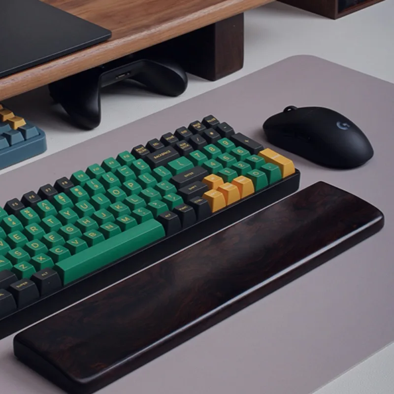 Sandaran pergelangan tangan Blackwood Afrika kustom ergonomis kayu padat sandaran pergelangan tangan Keyboard untuk FILCO/POKER/HHKB/IKBC hadiah Keyboard mekanis