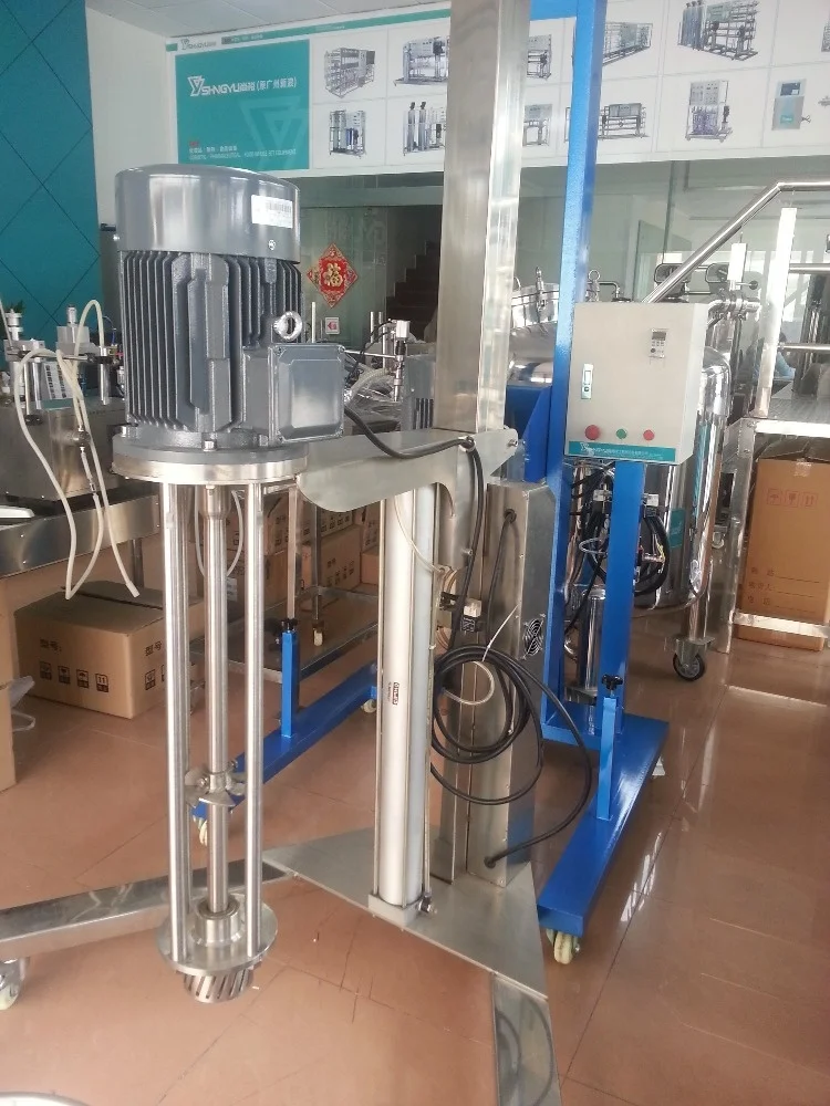 เครื่องผสม/กระจาย/ทำอิมัลชั่น/กวน/เครื่องผสมอิมัลชั่นแบบแรงเฉือนสูง สำหรับน้ำมัน/ครีมเครื่องสำอาง 200 ลิตร