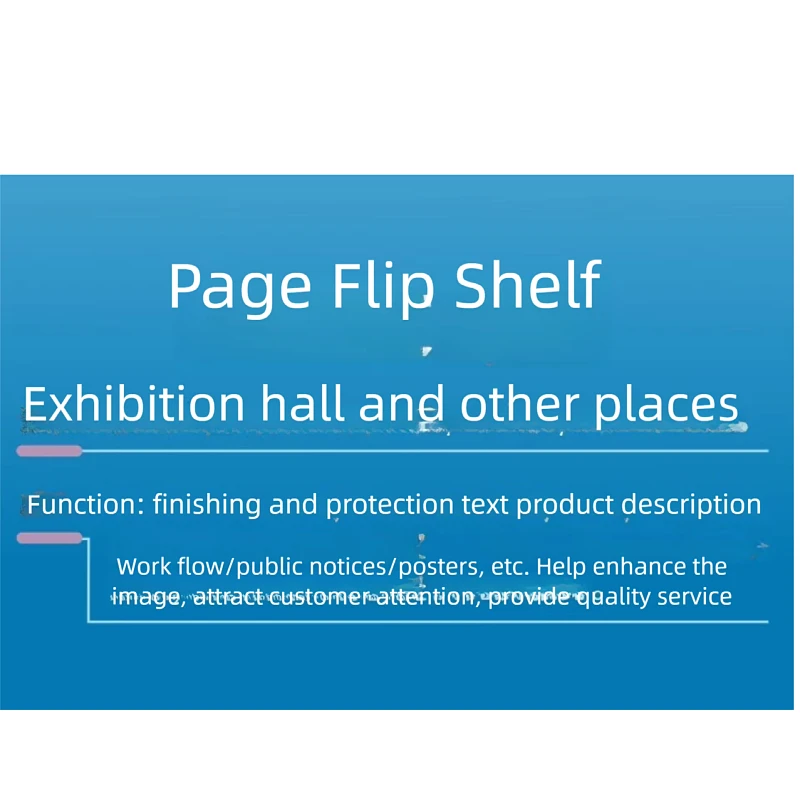 الوجه وثيقة سطح المكتب جيب A4 شطبة 30 درجة عرض على الوجهين واضح ماتي سطح حامل القراءة الترويجية #3