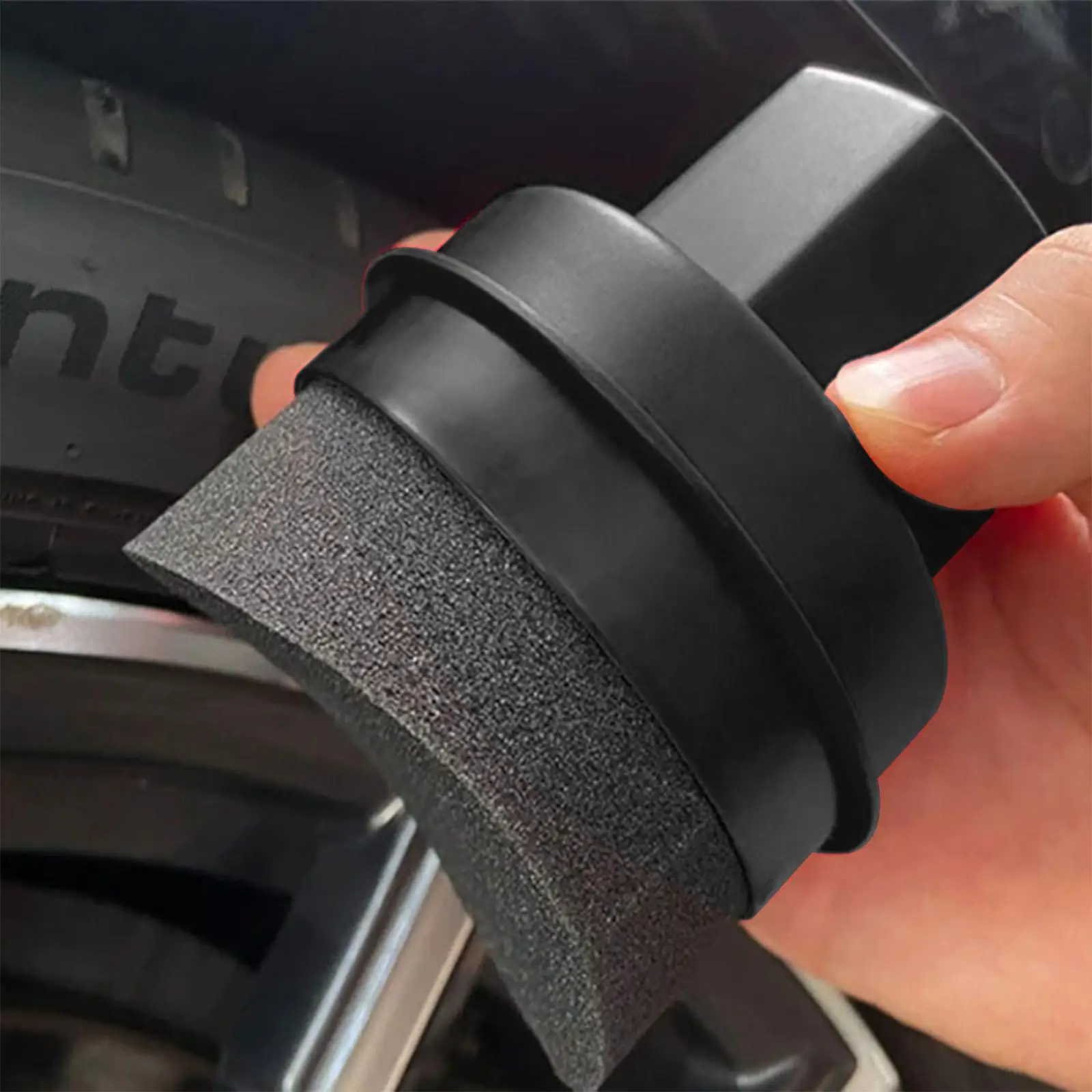 Reifenglanzschwamm, ergonomische Dressing-Pad mit hochdichtem Mehrzweck-Reinigungswerkzeug für Fahrzeuge, weiche Glanzbürste für die Autopflege