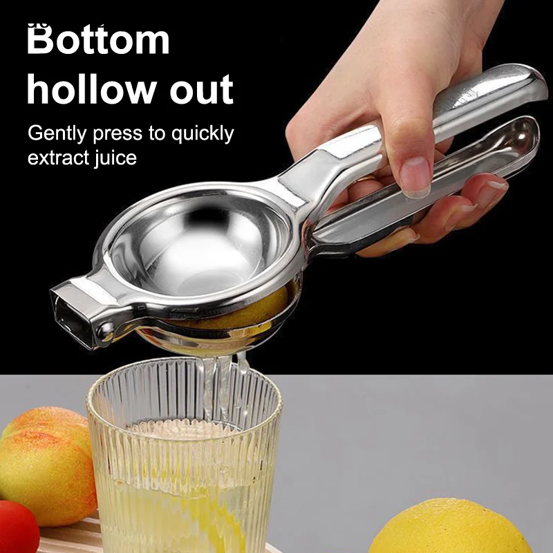 【S】Stainless Steel Manual Juicer Processor Lemon Squeezer Orange Fruit Household Lemon Clip Fruit Pressing Kitchen Accessories