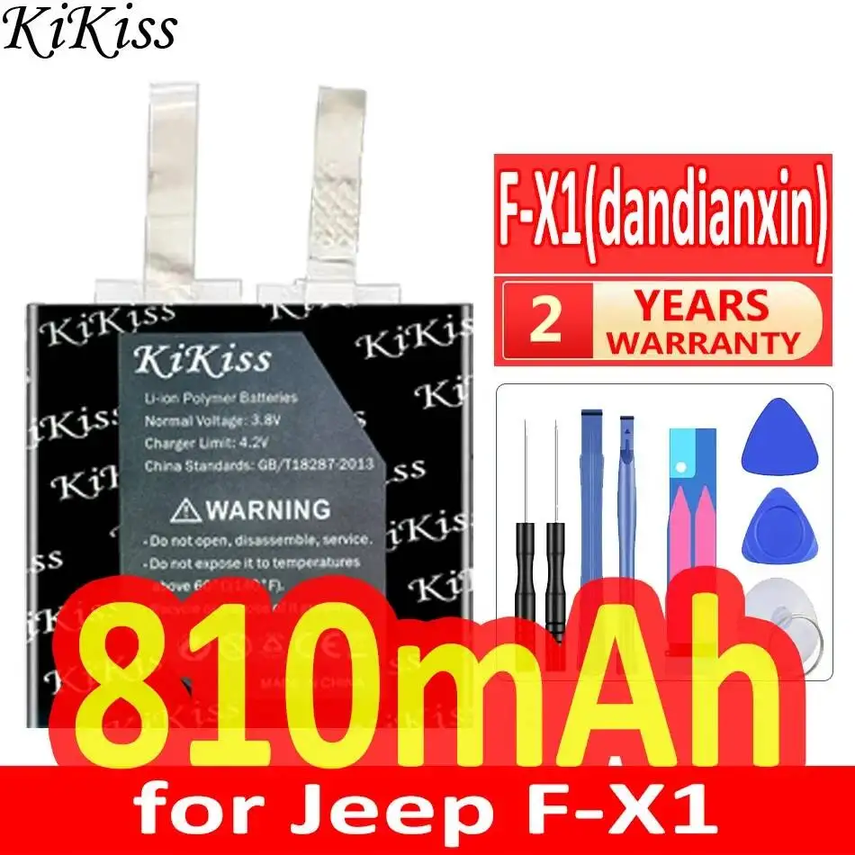 

Для Jeep F-X1 fx1 F-X1 только аккумулятор, без кабеля и ПК, экологически чистая батарея для умных часов, 810 мАч