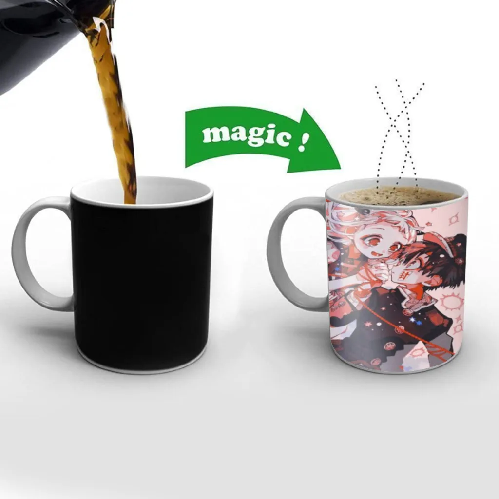 

Anime Cartoon Hanako-kun Movie Mugs Cup Changing Color Magic Mugs Heat Sensitive Tea Cup Coffee Mug Gift Mug Drop Shipping