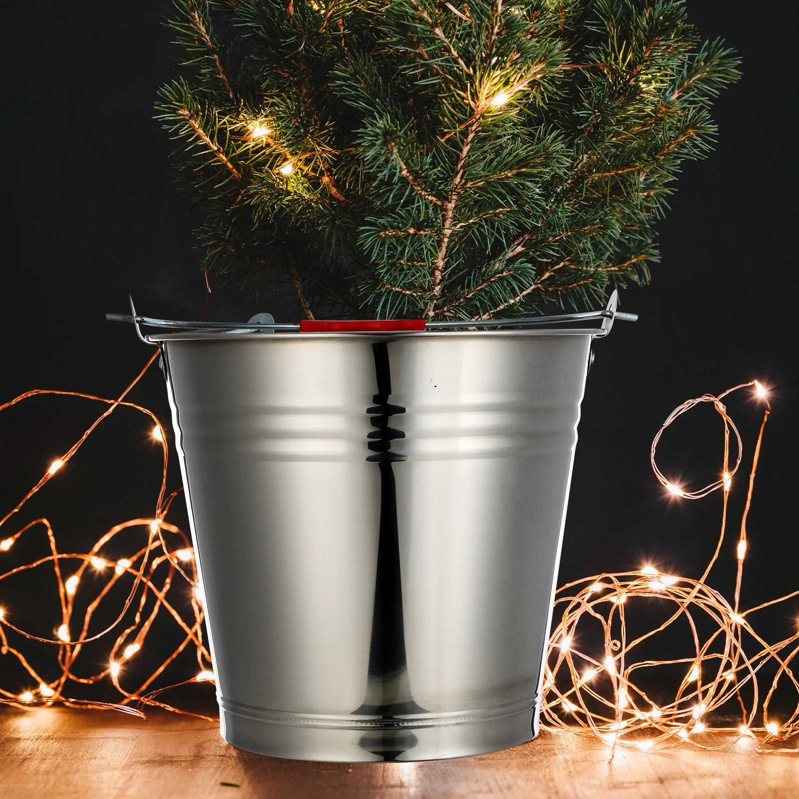 

Stainless Steel Bucket Household Water Bucket Thicker Large Capacity Storage Container For Home Hotel Pasture Milk Ice Liquid